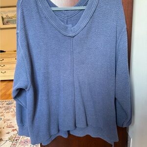 Aerie Indigo Knit Pullover